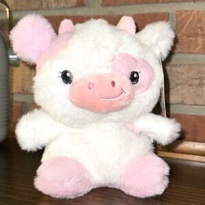 Pink Cow Plush Valentine